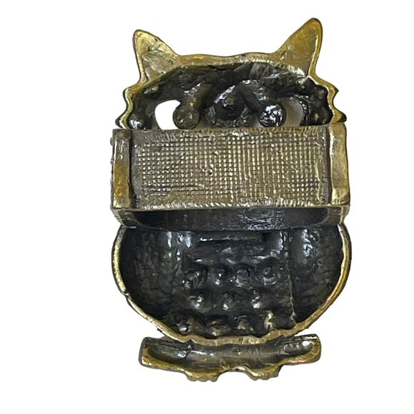 Saro Lifestyle Collection Owl Napkin Rings Set of 6 Bronze Dinnerware u - Picture 5 of 7